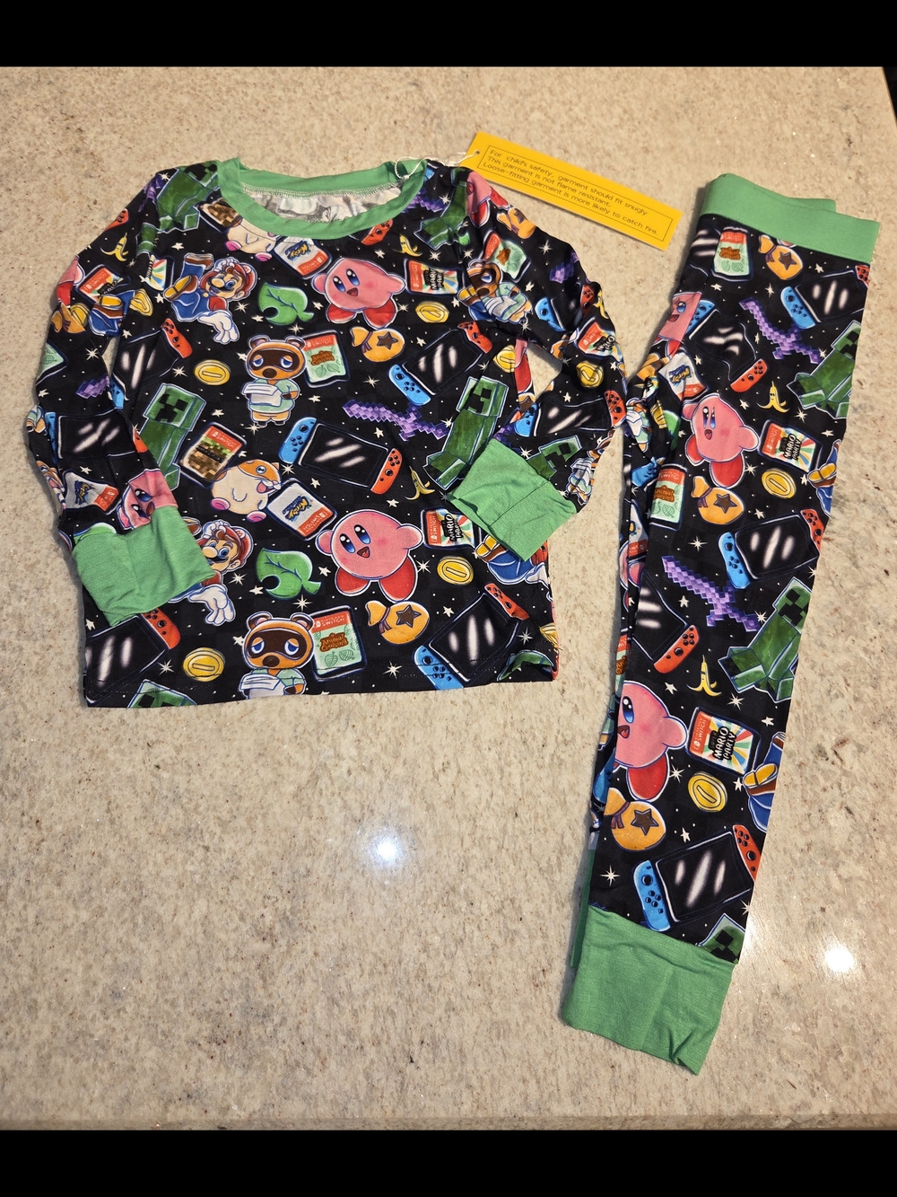Snugaboo Co. 3t Bamboo Retro Video Games Long-sleeve Shirt & Pants Set